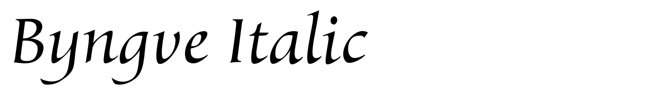 Byngve Italic